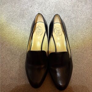 Life Stride Black Leather Men's Slip-Ons